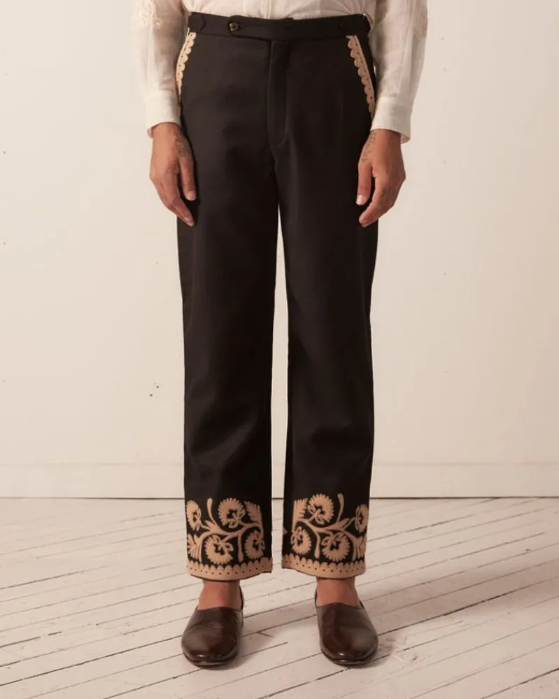 Trousers & Pants<BODE Myrtle Flower Trousers