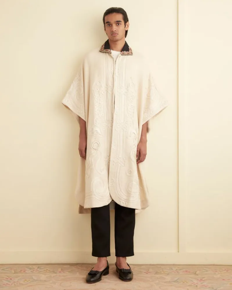 Outerwear<BODE Nobleman Shawl Coat Ecru