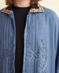 Outerwear<BODE Nobleman Shawl Coat Periwinkle