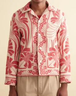 Outerwear<BODE Nouveau Monstera Overshirt Red