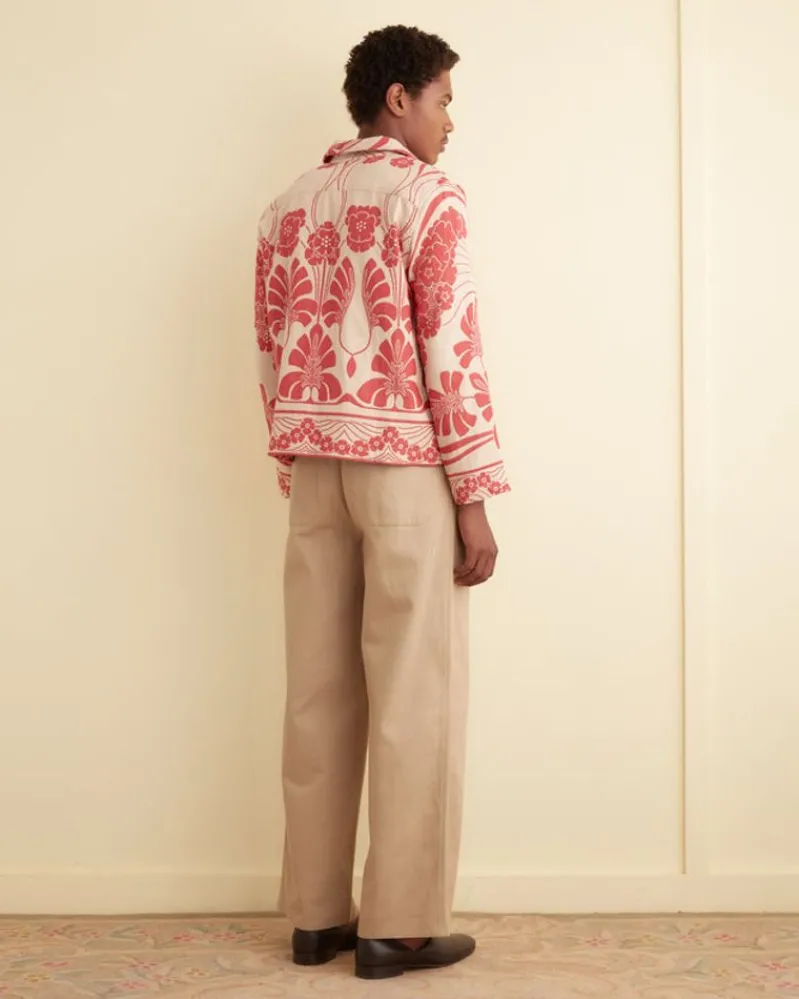 Shirts<BODE Nouveau Monstera Overshirt Red