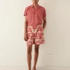 Shorts<BODE Nouveau Monstera Shorts Red