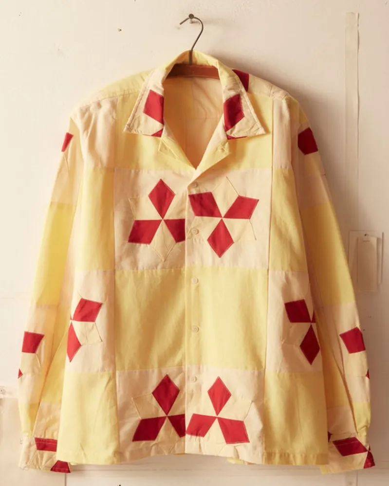 Shirts<BODE Novel Star Quilt Long Sleeve Shirt