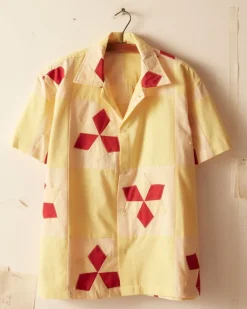 Shirts<BODE Novel Star Quilt Short Sleeve Shirt