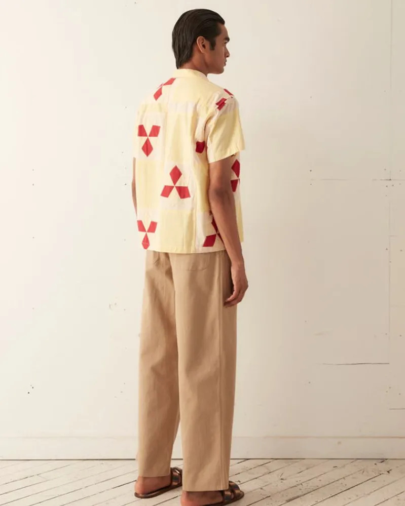 Shirts<BODE Novel Star Quilt Short Sleeve Shirt