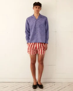 Shirts<BODE One-Of-A-Kind Damask Long Sleeve Shirt