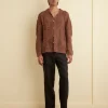 Shirts<BODE Overdye Crochet Shirt Brown