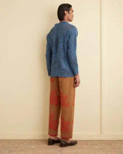 Shirts<BODE Overdye Crochet Shirt Petrol