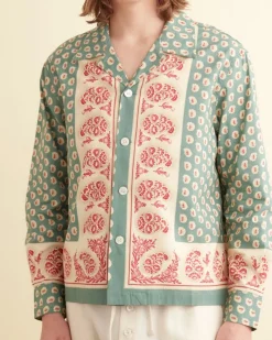 Shirts<BODE Paisley Frame Long Sleeve Shirt