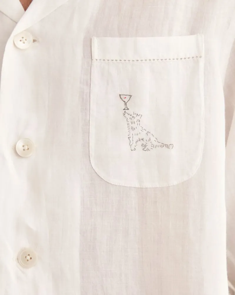 Shirts<BODE Party Trick Long Sleeve Shirt White