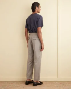 Trousers & Pants<BODE Pelagic Stripe Trousers - 32 Grey