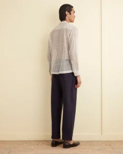 Shirts<BODE Petal Lace Long Sleeve Shirt