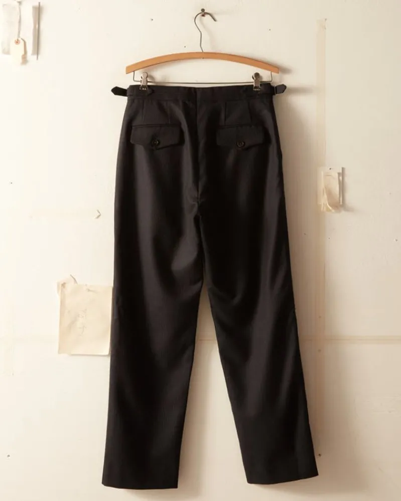 Trousers & Pants<BODE Pinstripe Navy Trousers - 28