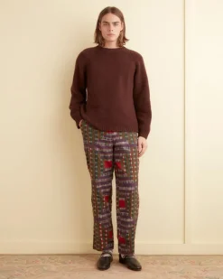 Trousers & Pants<BODE Plaid Log Cabin Trousers