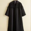 Outerwear<BODE Pleated Opera Coat Black