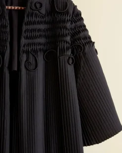 Outerwear<BODE Pleated Opera Coat Black