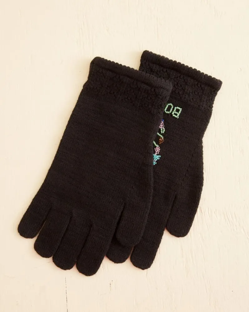 Accessories<BODE Pointelle Gloves - Black