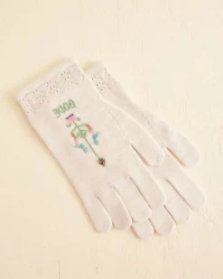 Accessories<BODE Pointelle Gloves - Cream