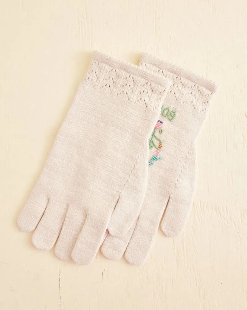 Accessories<BODE Pointelle Gloves - Cream