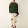 Shirts<BODE Pointelle Polo Long Sleeve Green