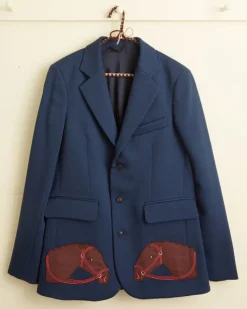 Suiting<BODE Pony Applique Suit Jacket Blue
