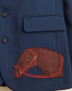 Suiting<BODE Pony Applique Suit Jacket Blue