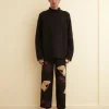 Trousers & Pants<BODE Pony Applique Trousers Black