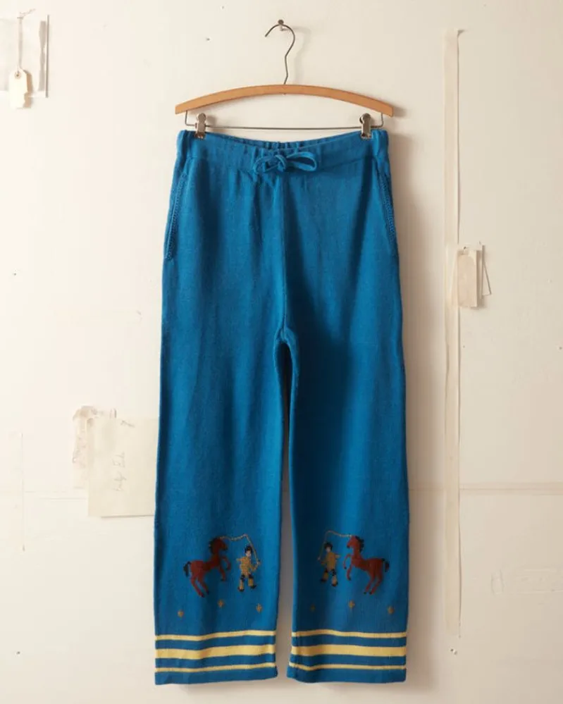 Knitwear<BODE Pony Lasso Pant Blue