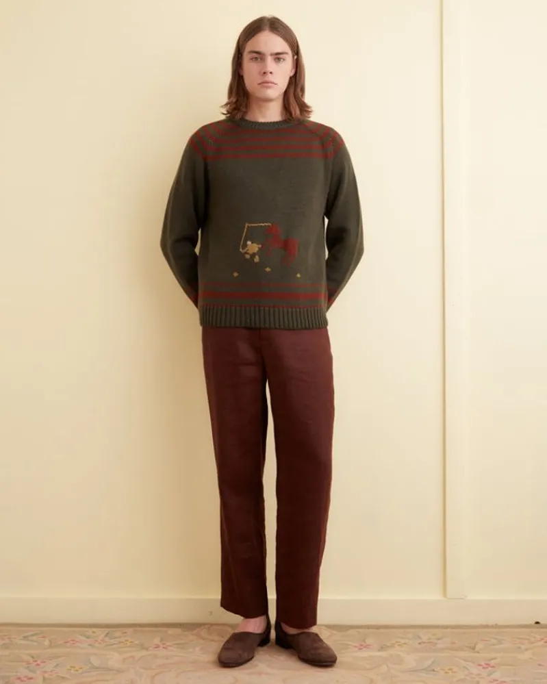 Knitwear<BODE Pony Lasso Sweater Multi Green