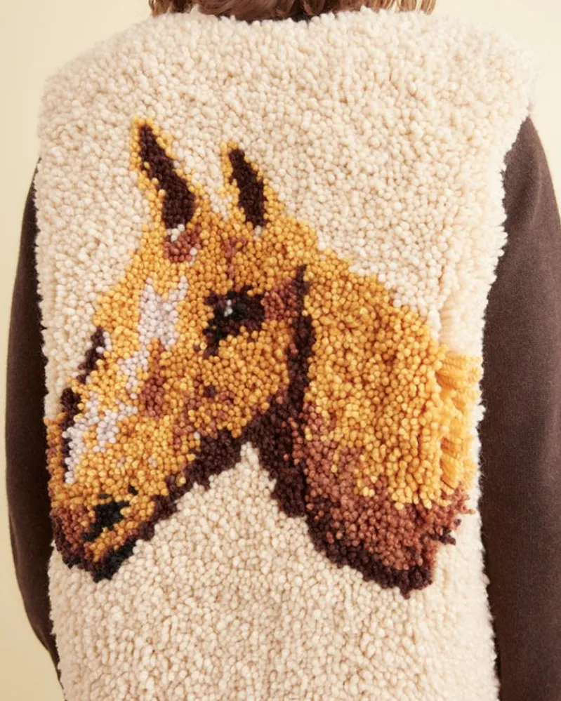 Knitwear<BODE Pony Tapestry Vest Tan