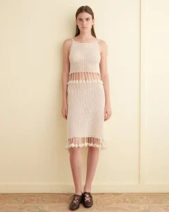 Knitwear<BODE Posy Crochet Dress Cream