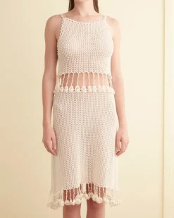 Dresses<BODE Posy Crochet Dress Cream