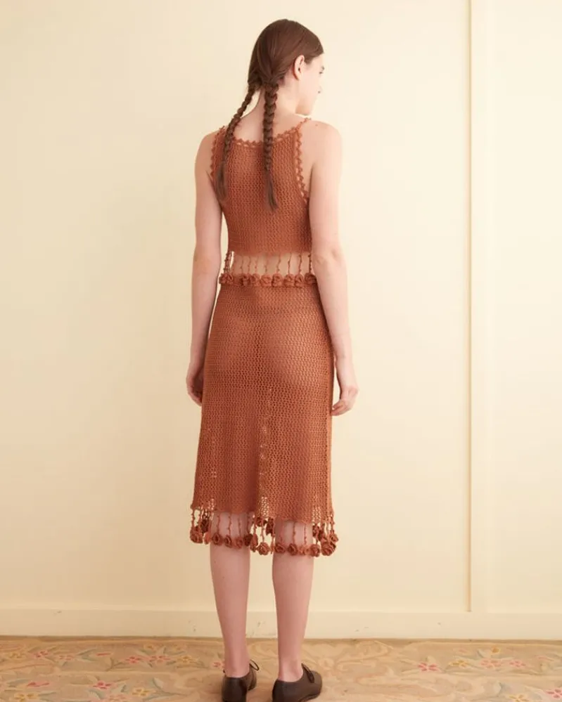 Knitwear<BODE Posy Crochet Dress Brown