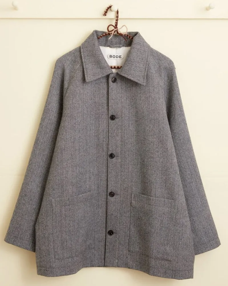 Outerwear<BODE Quail Feather Jacket - S Grey