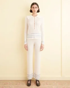 Knitwear<BODE Quincy Stripe Joggers Cream