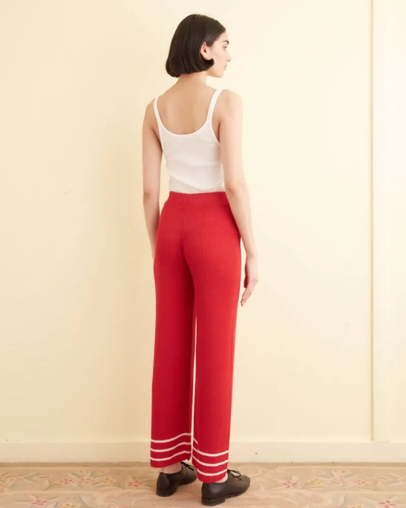 Trousers & Pants<BODE Quincy Stripe Joggers Red