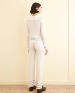 Knitwear<BODE Quincy Stripe Joggers Cream