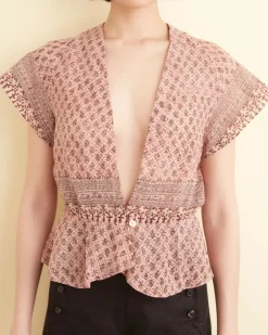 Tops<BODE Redbud Twist Top Multi