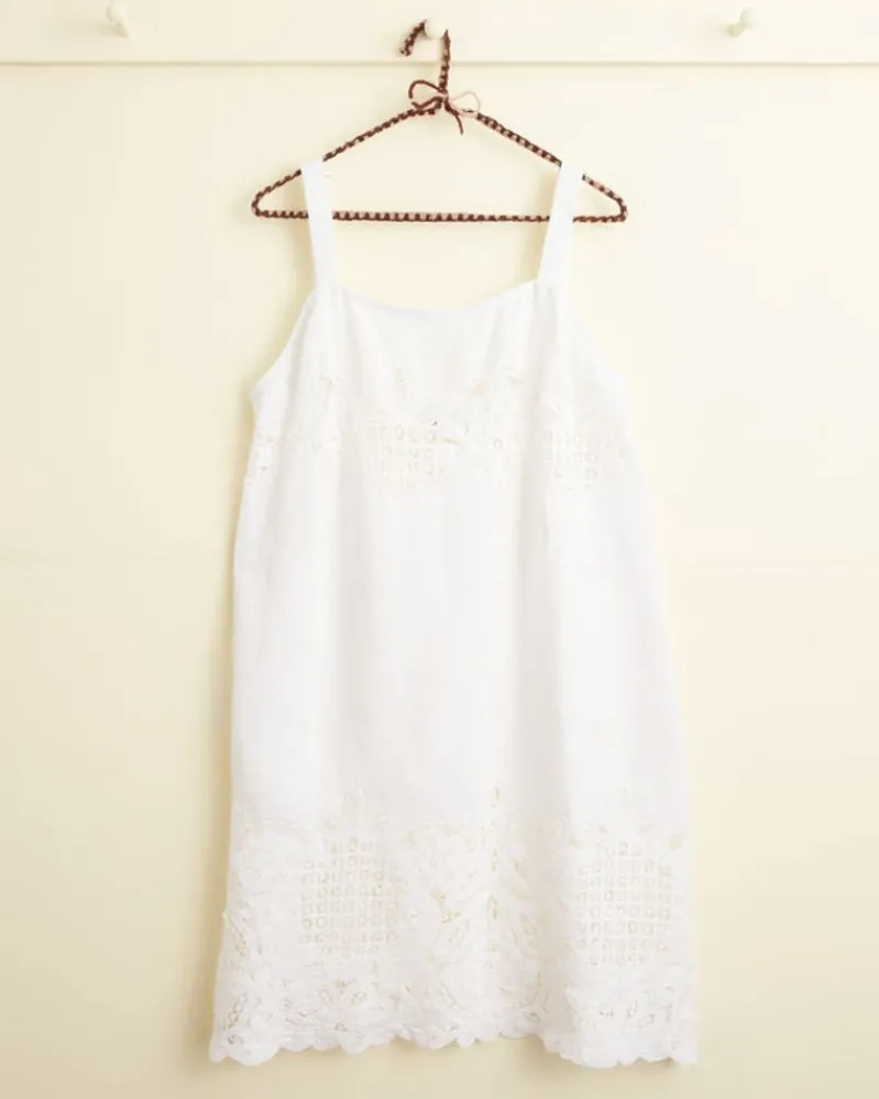 Dresses<BODE Reticulated Flower Dress White