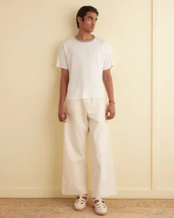 Cut & Sew<BODE Rib Boxy Tee Cream