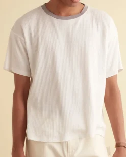 Cut & Sew<BODE Rib Boxy Tee Cream