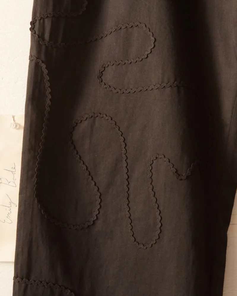 Trousers & Pants<BODE Rickrack Pajama Pants - Black