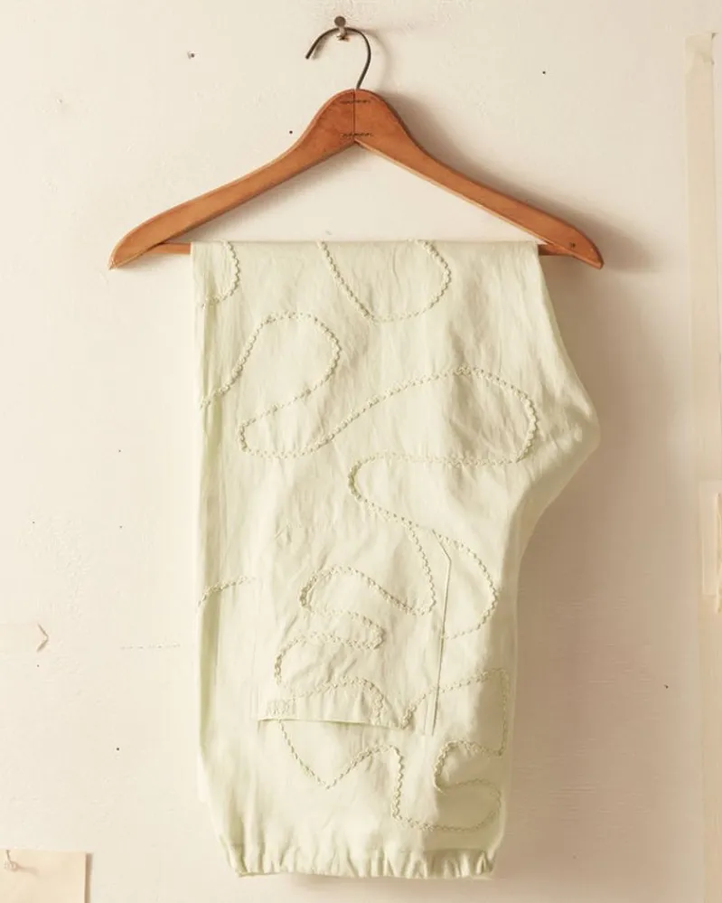 Trousers & Pants<BODE Rickrack Pajama Pants - Green