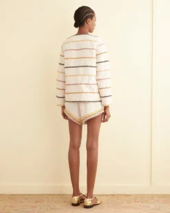 Outerwear<BODE Rickrack Stripe Bombora Jacket Ecru/Multi