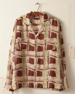 Shirts<BODE Ripple Plaid Long Sleeve Shirt