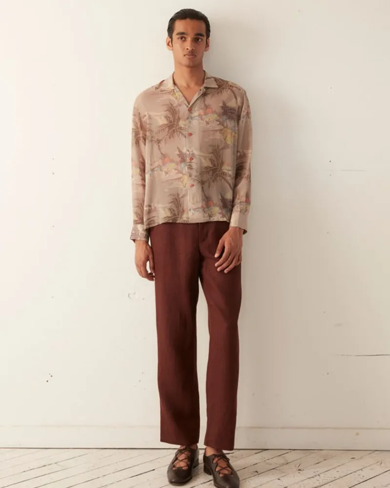 Shirts<BODE Riviera Print Long Sleeve Shirt