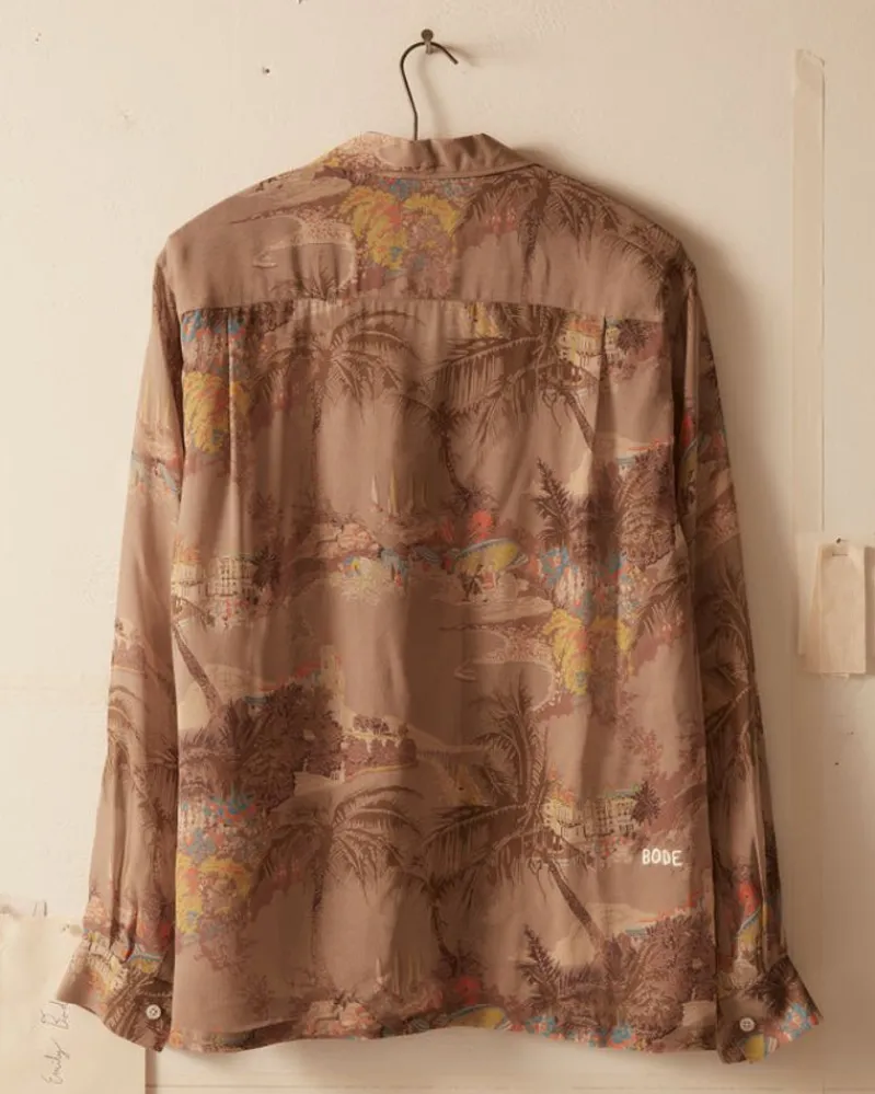 Shirts<BODE Riviera Print Long Sleeve Shirt