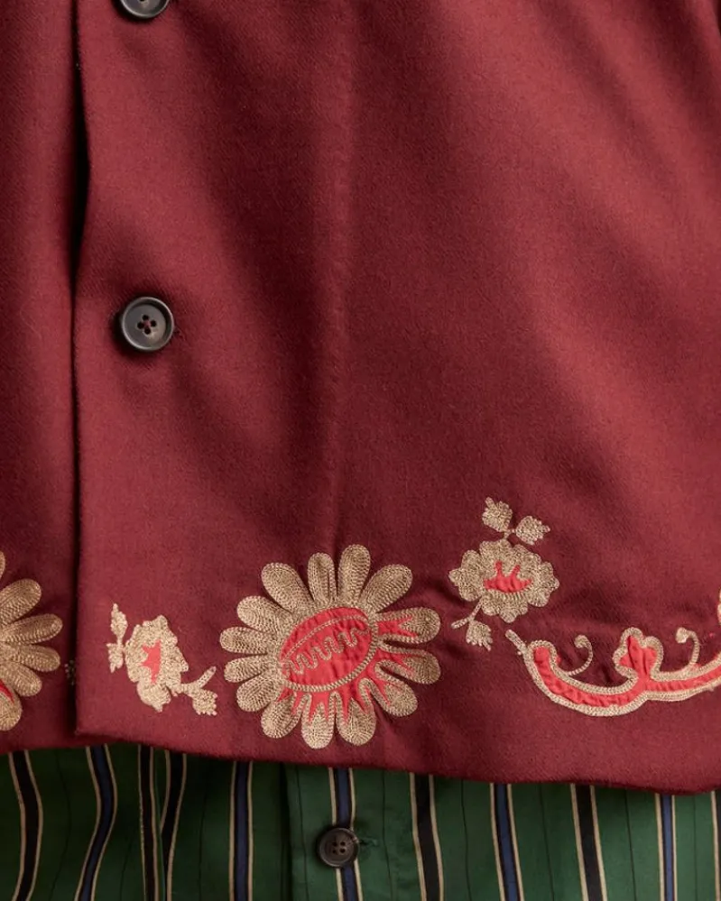 Shirts<BODE Rococo Overshirt Maroon