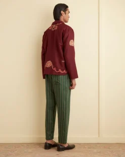 Shirts<BODE Rococo Overshirt Maroon
