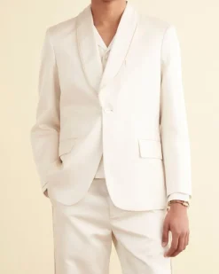 Outerwear<BODE Roping Shawl Collar Tuxedo Jacket Ecru